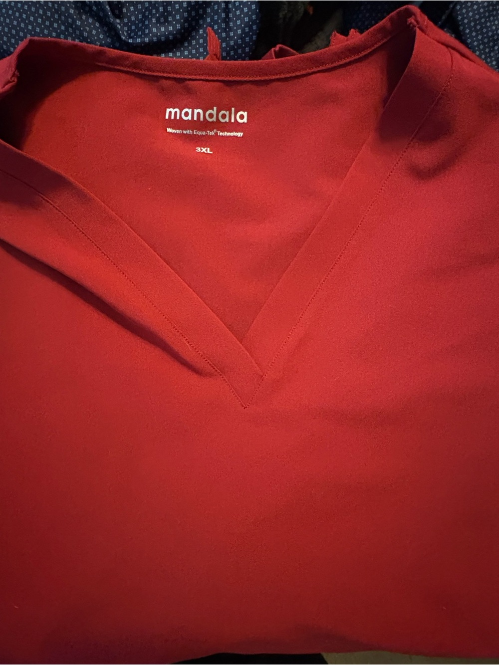 Mandala Red Active Top with Equa-Tek - 3XL